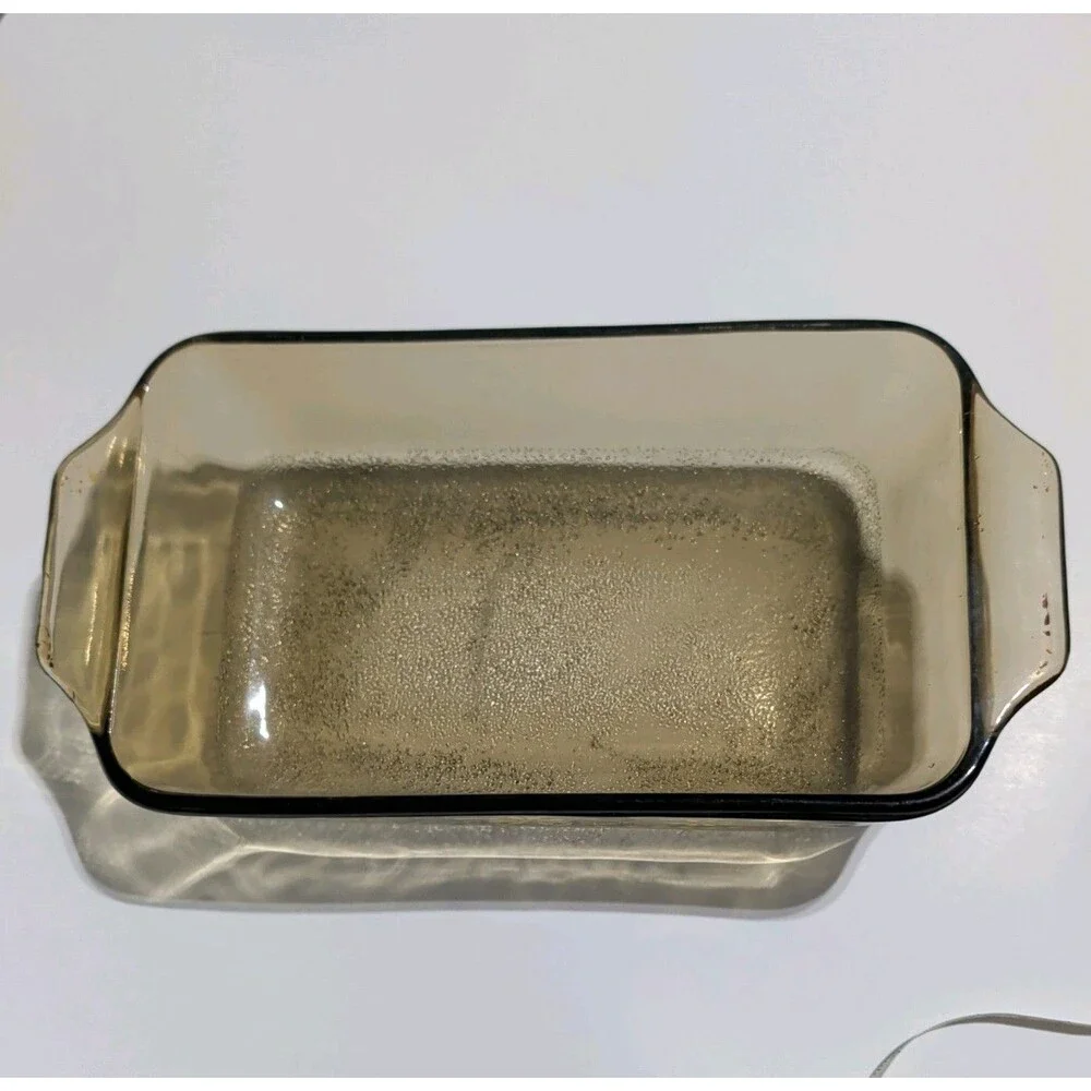 Vintage 1970s Glasbake Yellow Daisy Glass Bakeware 6 Piece Set Pyrex Retro Dish
